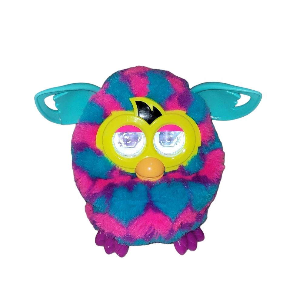 Furby Boom Electronic Interactive Toy 2013 Purple Pink Blue Hearts Working&Funny - Picture 1 of 10